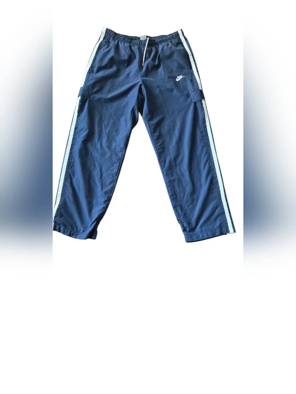 Vintage 90s Nike Mens XL Navy Blue Mesh Track Pants